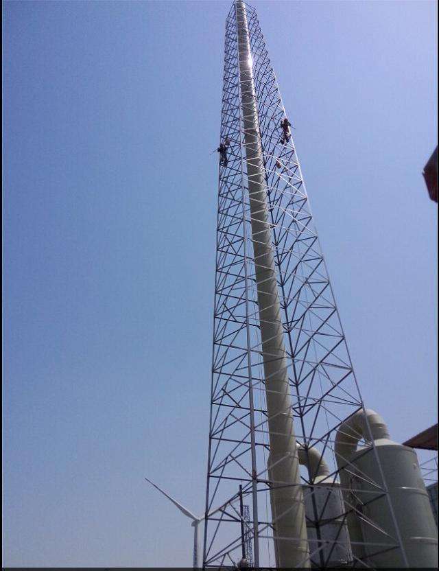 阿拉尔烟囱画画